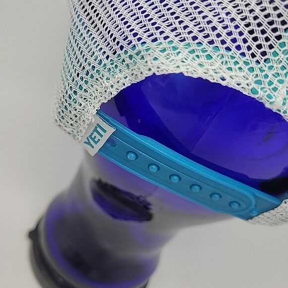 Yeti Coolers Turquoise Tarpon Shark Fish Snapback Trucker Mesh Hat Ball Cap 2016 - Picture 5 of 10